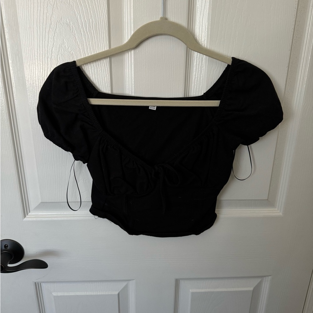 Garage Sweetheart Neck Bow T-Shirt
